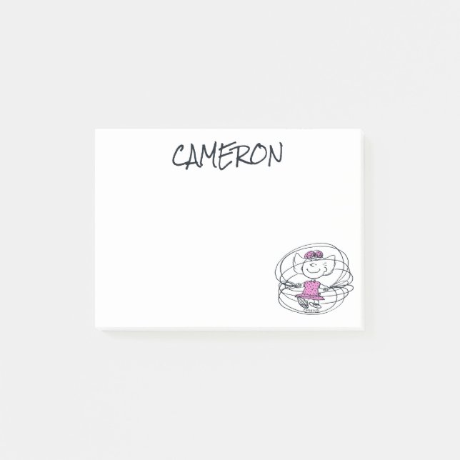 Sally Spela upp jump Rope Post-it Block (Framsida)