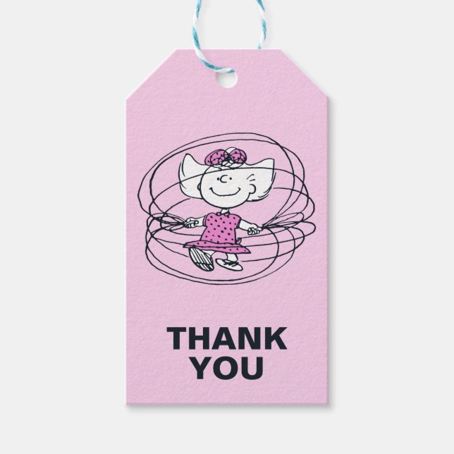 Sally Spela upp jump Rope Presentetikett (Framsidan)