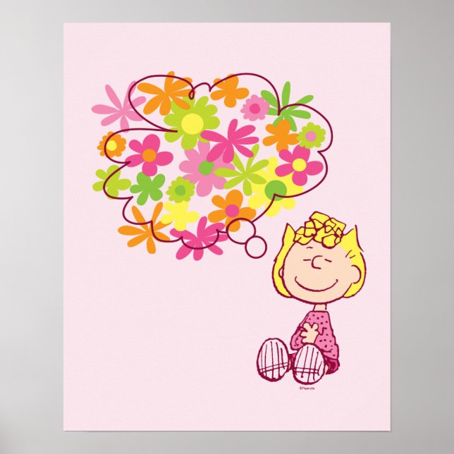 Sally Thinking of Flowers Poster (Framsidan)