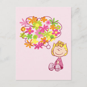 Sally Thinking of Flowers Vykort