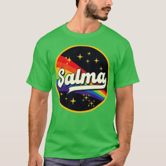Salma Rainbow i Space Vintage Stil T Shirt