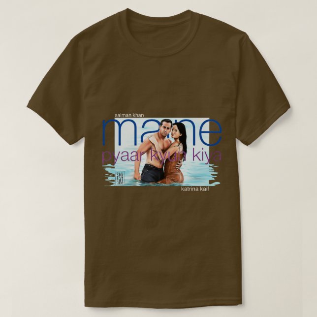 Salman Khan och Katrina kaif T Shirt (Design framsida)