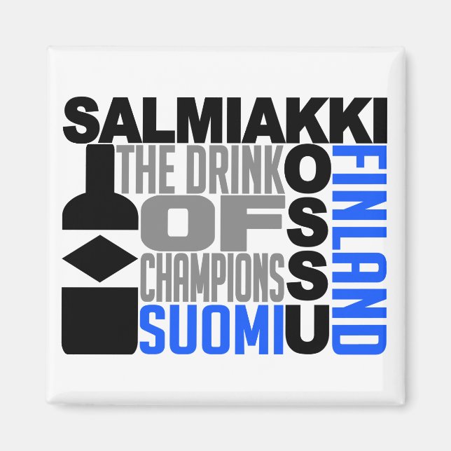 Salmiakki Kossu magnet (Framsidan)