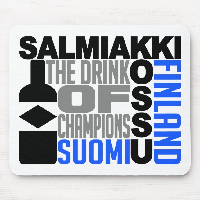 Salmiakki Kossu mousepad Musmatta (Framsidan)