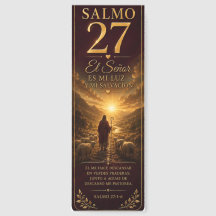 Salmo 27 Bokmärke | Spansk kristen bibelvers