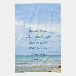 Salmo 27 Jehova Luz Salvación Verso Bíblico Kökshandduk