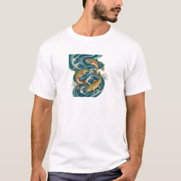 Salmon and Whirlpools T Shirt