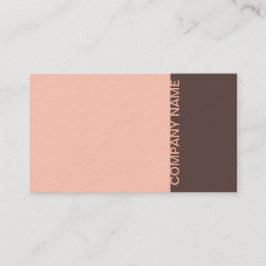 Salmon Brown Modern Visitkort