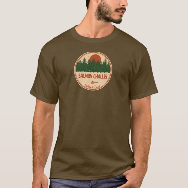 Salmon-Challis nationalskog T Shirt (Framsida)