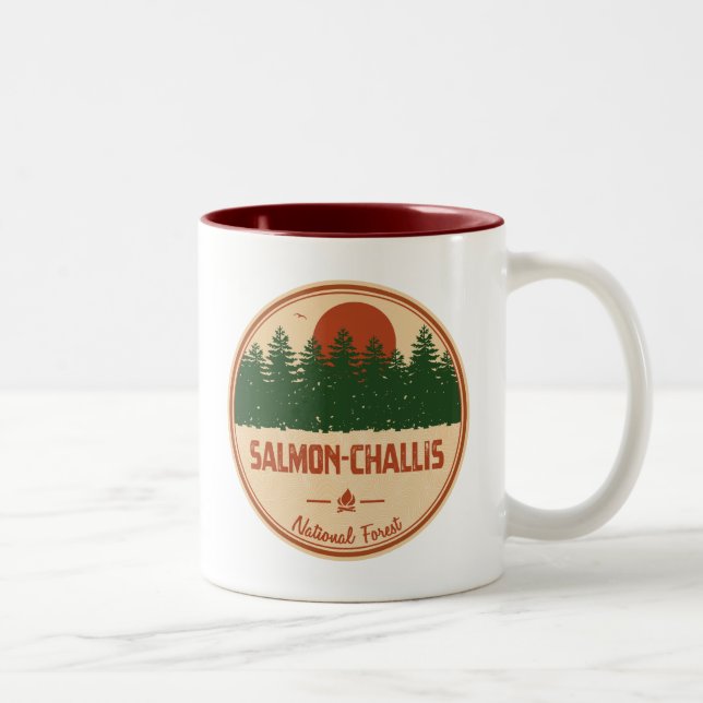 Salmon-Challis nationalskog Två-Tonad Mugg (Höger)