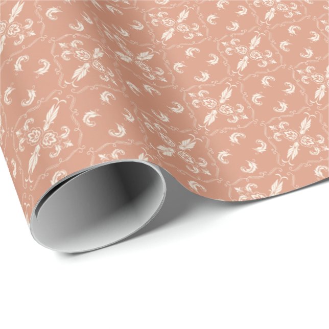 Salmon Cloud Wrapping Papper Presentpapper (Rullad Hörn)