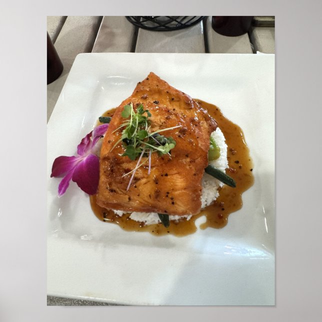 Salmon Dinner Photo Poster  (Framsidan)