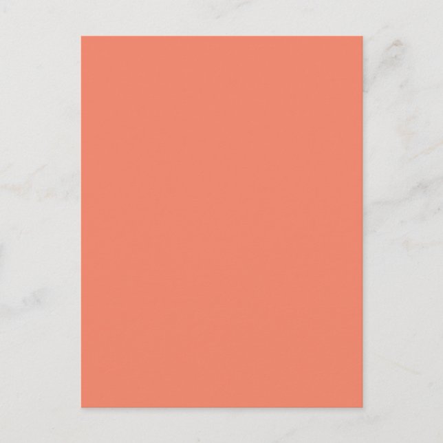 Salmon #F38367, Pink Daisy Helg Vykort (Framsida)