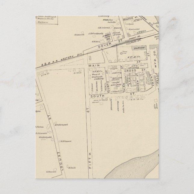 Salmon Falls PO Vykort (Framsida)