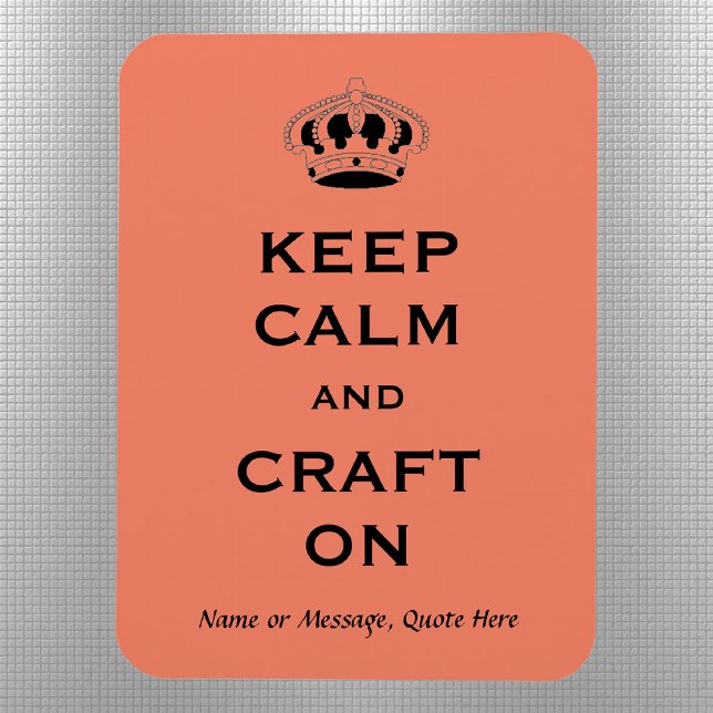 Salmon Färg Craft Quote 3x4-in Flexible Magnet (Skapare uppladdad)