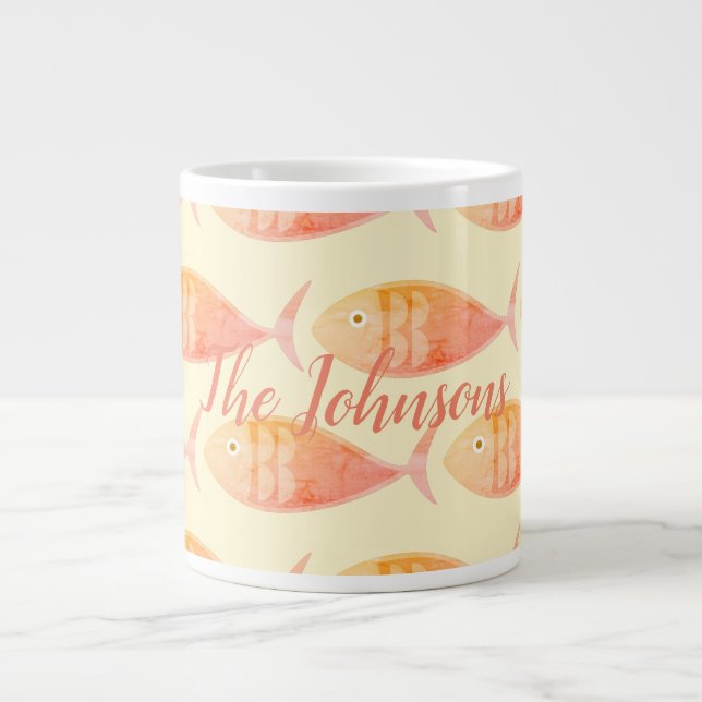 Salmon Fish Group Jumbo Mugg (Framsidan)