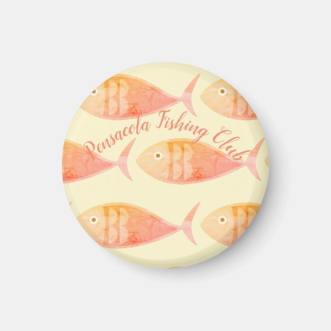 Salmon Fish Group Magnet (Framsidan)