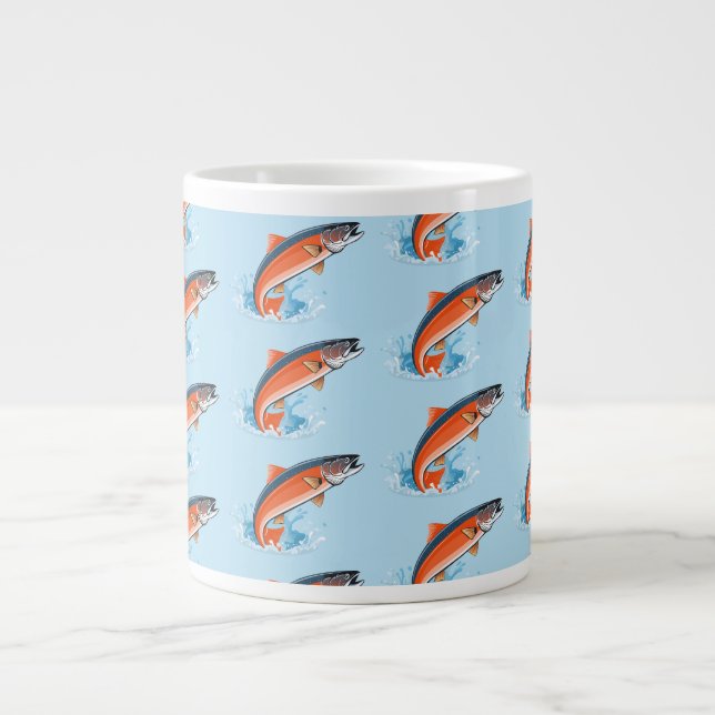 Salmon fish jumbo mugg (Framsidan)