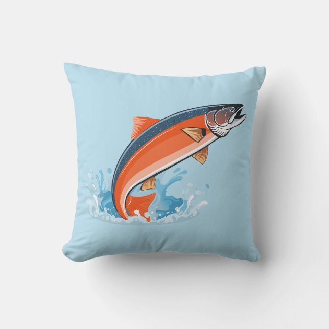 Salmon fish kudde (Framsida)