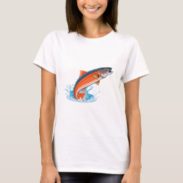Salmon fish t shirt