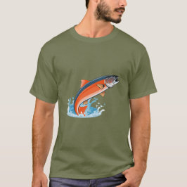 Salmon fish t shirt