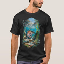 Salmon Fishing Älskare Tee