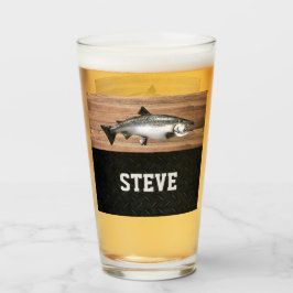 Salmon Fishing Beer Angler Fisherman Trout Glaskopp