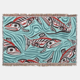 Salmon Haida Art Spirit Pacific Northwest Native Filt