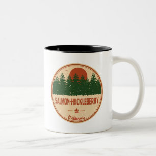 Salmon-Huckleberry Wilderness Två-Tonad Mugg