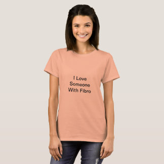 Salmon I Kärlek någon med Fibro TShirt T-shirt
