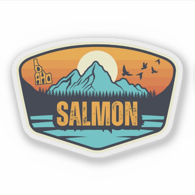 Salmon, Idaho Klistermärken (Framsida)