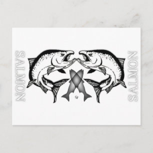 Salmon Logotyp Items Vykort