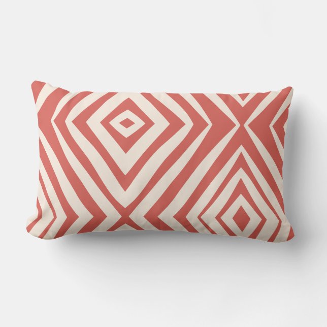 Salmon Modern Simple Lumbar Pillow Lumbarkudde (Framsida)