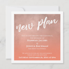 Salmon Ombre uppskjutit nya plankort för Bröllop Inbjudningar