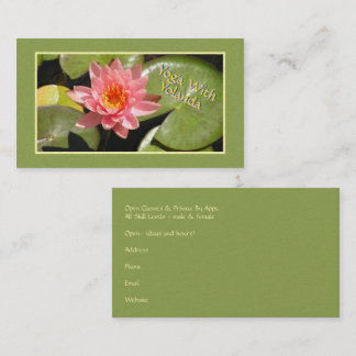 "SALMON-PINK WATER LILy" Visitkort