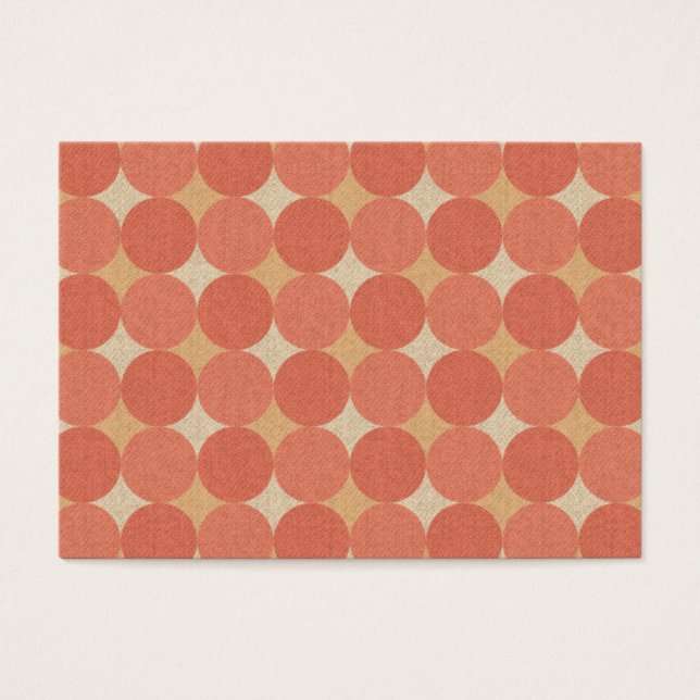 Salmon Poka Dots Visitkort (Framsidan)