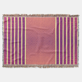 Salmon & Purple Exotic Faux Snake Leather Stripe Filt