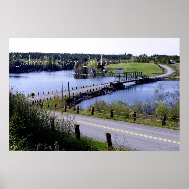 Salmon River Bridge, Guysborough Co., N.S. Poster (Framsidan)