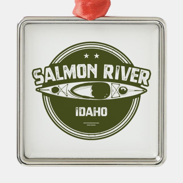 Salmon River Idaho Julgransprydnad Metall (Framsidan)