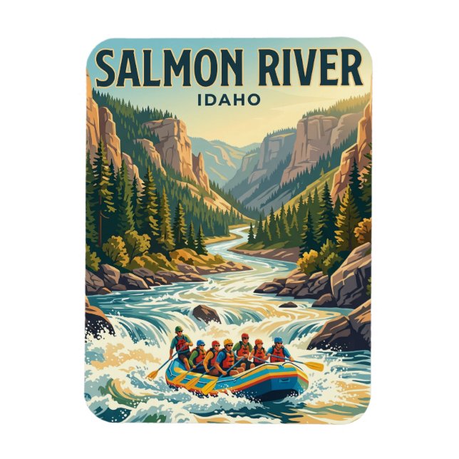 Salmon River Idaho Magnet (Vertikal)