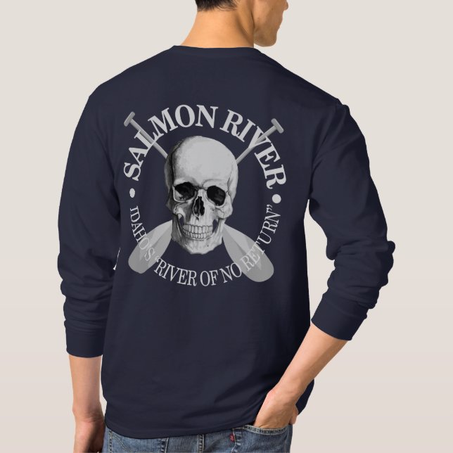 Salmon River (skalle) Tee Shirt (Baksida)