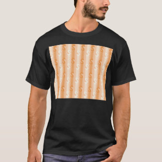 Salmon Rosa Fish Mönster. T Shirt