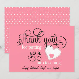 Salmon Rosa Lärares Alla hjärtans dag