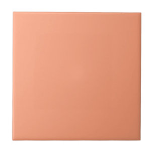 Salmon Rosa Orange Solid Färg Plain Kakelplatta