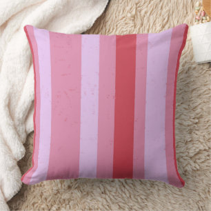 Salmon Rosa Red and Lavender Lila Flecks Rand Kudde