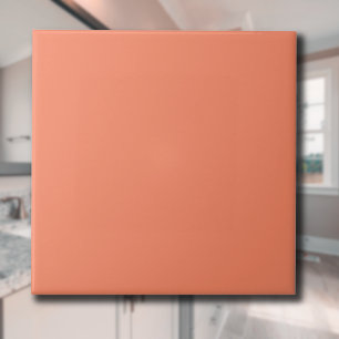 Salmon Rosa Solid Färg Klassisk Elegant Kakelplatta