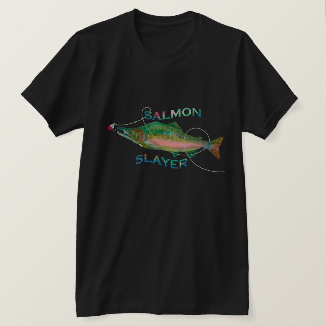 Salmon Sayer Fishermans T-Shirt (Design framsida)
