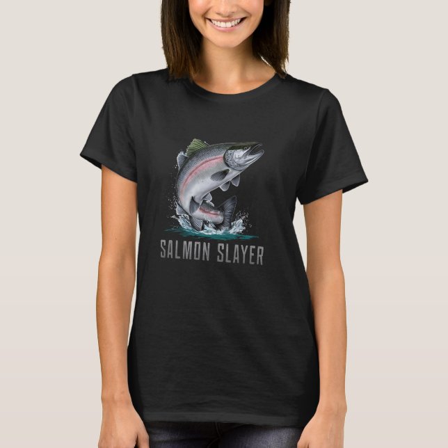 Salmon Sayer Fishing T-Shirt (Framsida)