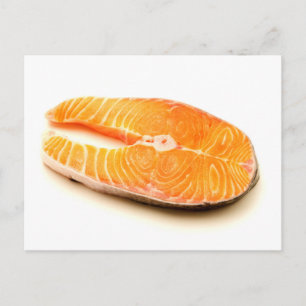 Salmon steak vykort