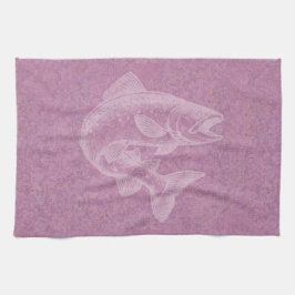 Salmon Stigning Kökshandduk